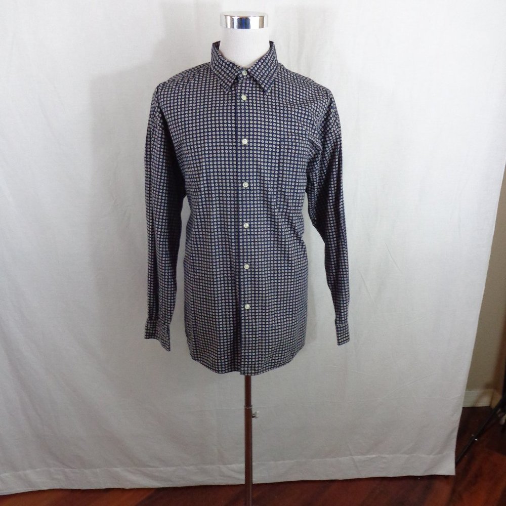 J. RIGGINGS BUTTON UP MENS SHIRT BLUE SIZE XXL